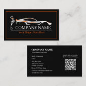 プロフェッショナル自動体絵を描ショップ車の 名刺 (正面/裏面)