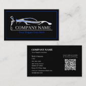 プロフェッショナル自動体絵を描ショップ車の 名刺 (正面/裏面)