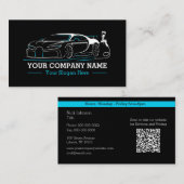 プロフェッショナル自動体絵を描ショップ車の 名刺 (正面/裏面)