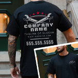 プロフェッショナル自動修復ロゴブラックレッド整備士 Tシャツ<br><div class="desc">プロフェッショナルの自動修理ロゴブラックレッド整備士Tシャツでチームのプロ意識を高め、スタイルと自信で自動修理ビジネスを紹介する。このTシャツははっきりした黒と赤の印象的な会社のロゴを採用し男らし、専門知識とブランドのアイデンティティの両方を反映したユニフォームを必要とする従業員に最適である。フロントとバックのデザインは、ビジネスのロゴを最大限に可視化し、のブランド認識のための効果的なツール広告となる。素材を使高品質用したTシャツは、耐久性に優れるだけでなく、快適な素材で、ワークショップや現場での毎日の衣服に最適。黒いベースお洒落コントラストが赤いロ鮮やかゴでシャープに輝き、ダイナミックでプロフェッショナルな外観が際立つ。あなたのチームが車に取り組んでいるか、クライアントと対話しているかど救済ろ、このシャツは、あらゆる状況におけるブランドの存在感とプロフェッショナリズムを強化する。一致する名刺を使用してビジネスのブランディングを完了し、会社のすべての資料に対する一貫性のある洗練された外観を確保する。プロフェッショナル自動修理ロゴブラックレッド整備士Tシャツは、ユニフォーム以上の強力なマーケティングツールであり、従業員に快適で快適な作業服のオプションを提供しながら自動修理店を促進しまスタイリッシュす。</div>