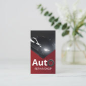 プロフェッショナル自動修理工場QRコード 名刺 (スタンド正面)