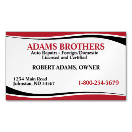 プロフェッショナル自動修理磁気名刺 マグネット名刺