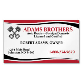 プロフェッショナル自動修理磁気名刺 マグネット名刺