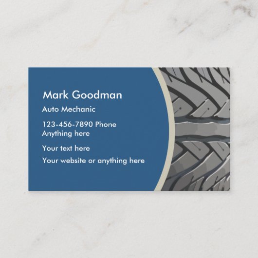 プロフェッショナル自動整備士タイヤ 名刺 (正面)