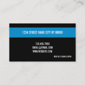 プロフェッショナル自動詳細名刺 名刺 (裏面)