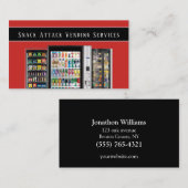 プロフェッショナル自動販売機サービス名刺 名刺 (正面/裏面)