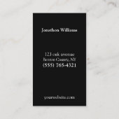 プロフェッショナル自動販売機サービス名刺 名刺 (裏面)