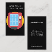 プロフェッショナル自動販売機サービス名刺 名刺 (正面/裏面)