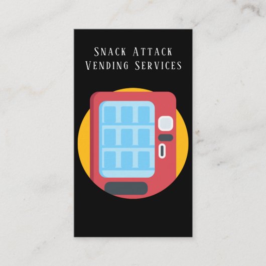 プロフェッショナル自動販売機サービス名刺 名刺 (正面)