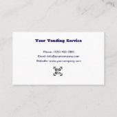 プロフェッショナル自動販売機サービス 名刺 (裏面)