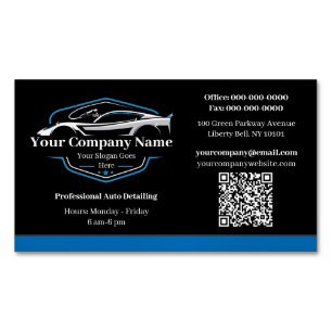 プロフェッショナル自動車コーティングカーウォッシュ会社 マグネット名刺
