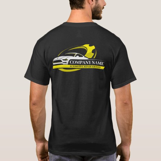 プロフェッショナル自動車修理、自動車整備士 Tシャツ (裏面)