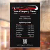 プロフェッショナル自動車洗車会社時間の詳細 ウィンドウサイン (シート2)