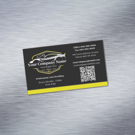 プロフェッショナル自動車詳細洗車会社 マグネット名刺 (インサイチュ)