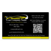 プロフェッショナル自動車詳細洗車会社 マグネット名刺 (正面)