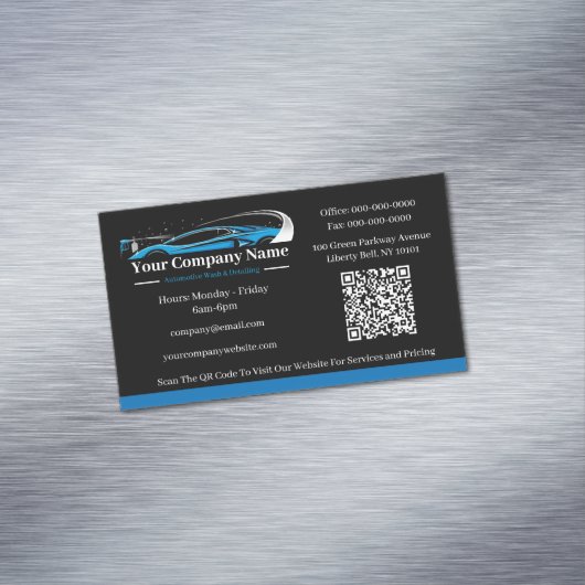 プロフェッショナル自動車詳細洗車会社 マグネット名刺 (インサイチュ)