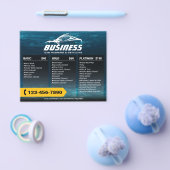 プロフェッショナル自動車詳細洗車価格パッケージ チラシ (シングル)