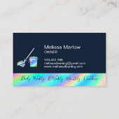 プロフェッショナル自筆家屋清掃用メイド 名刺 (裏面)