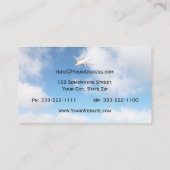 プロフェッショナル航空パイロット、カスタム航空カード 名刺 (裏面)