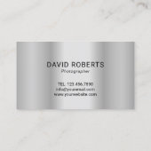 プロフェッショナル航空無人撮影フェイク金属 名刺 (裏面)