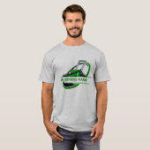 プロフェッショナル芝刈りランドスケープカスタムロゴ Tシャツ (正面フル)