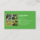 プロフェッショナル芝刈り気に造園 名刺 (裏面)