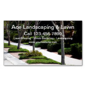 プロフェッショナル芝及び造園 マグネット名刺 (正面)