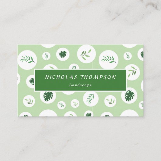 プロフェッショナル芝生と木気に 予約カード (正面)