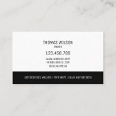 プロフェッショナル芝生整備 名刺 (裏面)