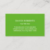 プロフェッショナル芝生気にと造園サービス 名刺 (裏面)