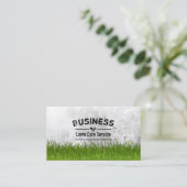 プロフェッショナル芝生気にと造園サービス 名刺 (スタンド正面)