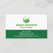 プロフェッショナル芝生気にのカスタマイズ可能なプロモートガーデン 名刺 (裏面)