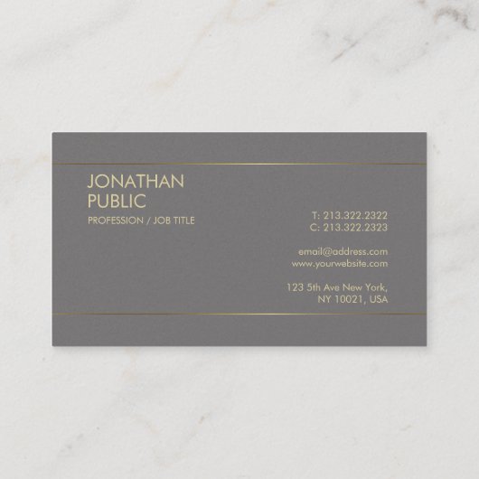 プロフェッショナル芸術的デザインプエレガントライナラグジュアリー 名刺 (裏面)