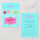 プロフェッショナル菓子屋スイートショップキャンディストア 名刺 (正面/裏面)