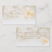 プロフェッショナル華エレガント《写真》ぼけ味バラ 名刺 (正面/裏面)