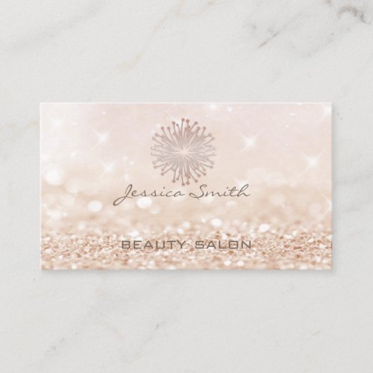 プロフェッショナル華モダンエレガント《写真》ぼけ味 名刺 (正面)