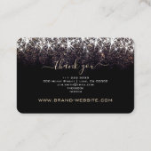 プロフェッショナル蓄光暗金ゴールドグリッター 名刺 (裏面)