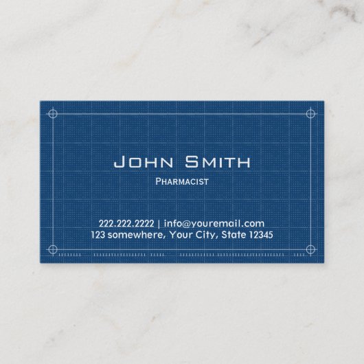 プロフェッショナル薬剤師の設計図 名刺 (正面)