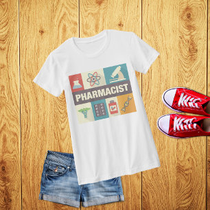 プロフェッショナル薬剤師アイコニック設計 トライブレンドTシャツ