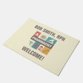 プロフェッショナル薬剤師アイコニック設計 ドアマット (アングル)