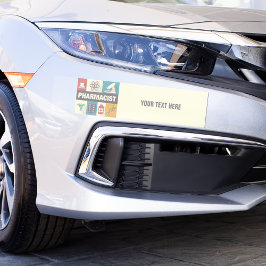 プロフェッショナル薬剤師アイコニック設計 バンパーステッカー