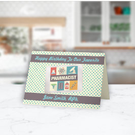 プロフェッショナル薬剤師・カスタム誕生日 カード