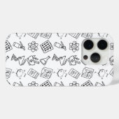プロフェッショナル薬局アイコンパターンiPhoneケース Case-Mate iPhoneケース (裏面 (横))