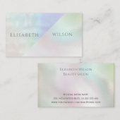 プロフェッショナル虹色エレガント真珠ホログラフィック 名刺 (正面/裏面)