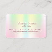 プロフェッショナル虹色ホログラフィックロイヤリティカード ロイヤリティカード (裏面)