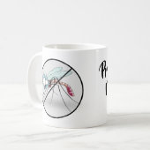 プロフェッショナル蚊取おもしろいり コーヒーマグカップ (正面左)