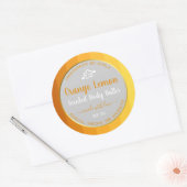 プロフェッショナル製品パッケージラベルOrange Gray ラウンドシール (封筒)