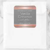 プロフェッショナル製品パッケージングラベルバラ金ゴールド スクエアシール (バッグ)