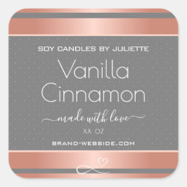 プロフェッショナル製品パッケージングラベルバラ金ゴールド スクエアシール