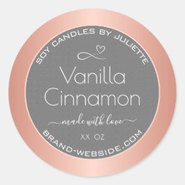 プロフェッショナル製品パッケージングラベルバラ金ゴールド ラウンドシール